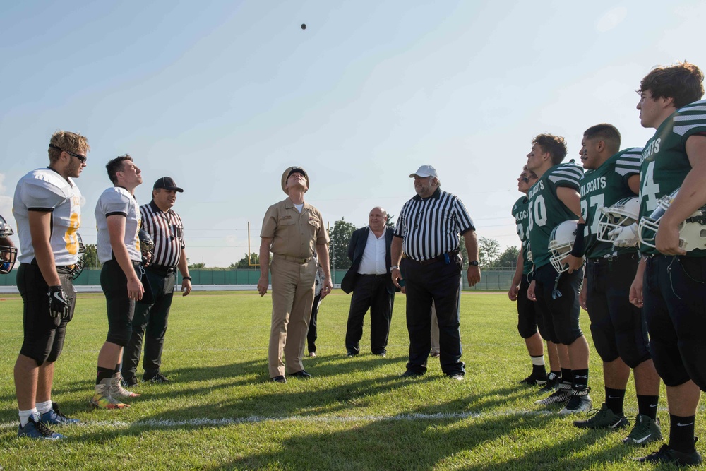 Rear Adm. Williamson Visits Naples Middle High School