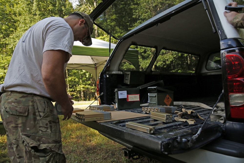 104th Civil Engineering Squadron Explosive Ordnance Disposal Airmen support 143rd Airlift Wing