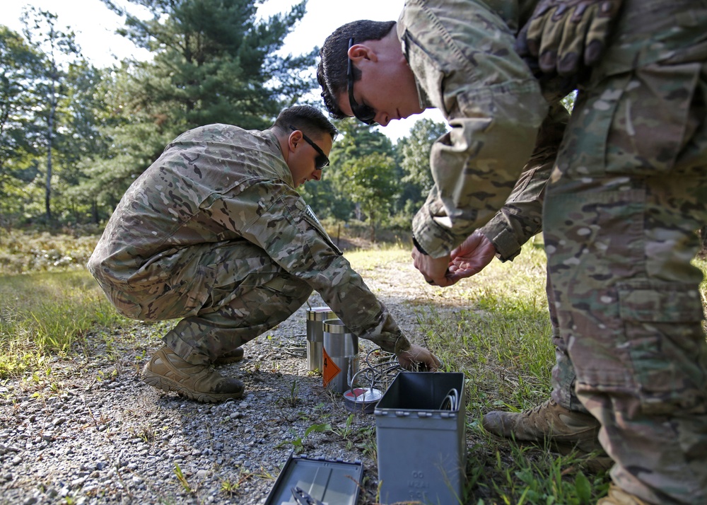 104th Civil Engineering Squadron Explosive Ordnance Disposal Airmen support 143rd Airlift Wing