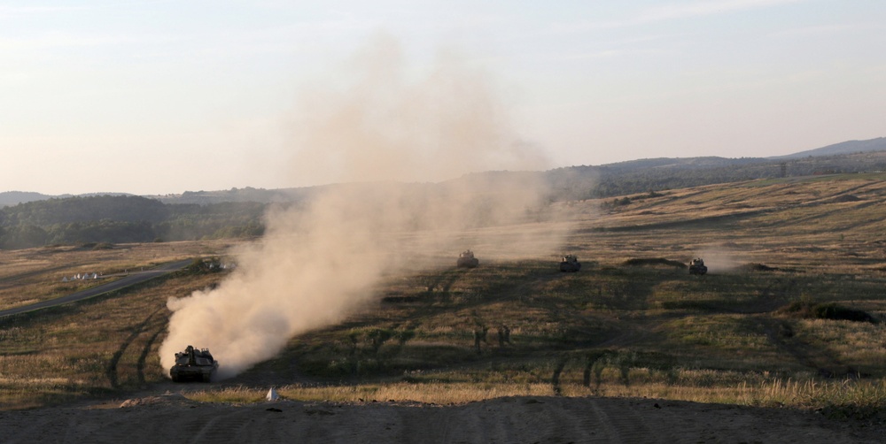1-7 Cavalry Regiment conduct CALFEX with Slovakian forces