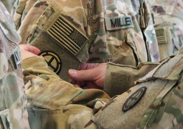 935th Aviation Support Battalion Command Team Patches Soldiers