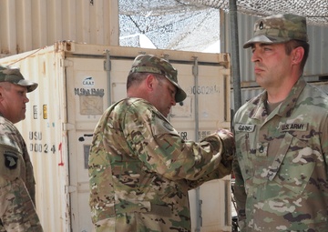 935th Aviation Support Battalion Command Team Patches Soldiers
