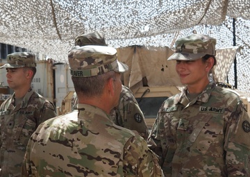 935th Aviation Support Battalion Command Team Patches Soldiers