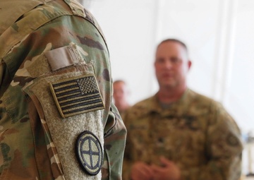935th Aviation Support Battalion Command Team Patches Soldiers
