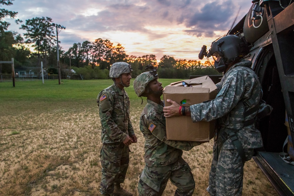Nebraska Soldiers assist with Hurricane Florence supply delivery