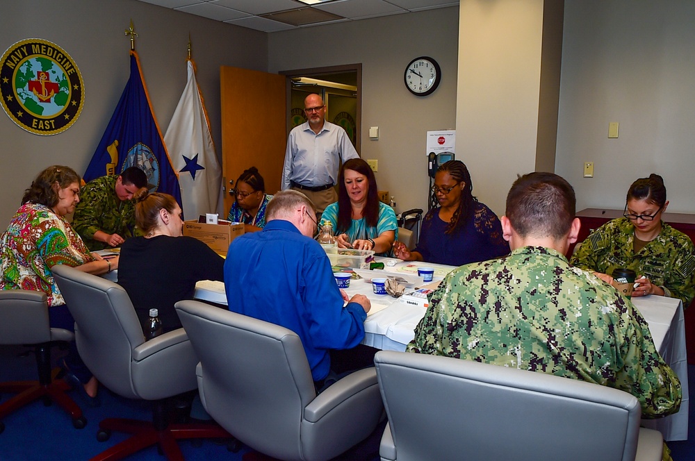 Navy Medicine East hosted an Art Therapy session to help defend against depression and suicidal ideation as part of Suicide Prevention Month