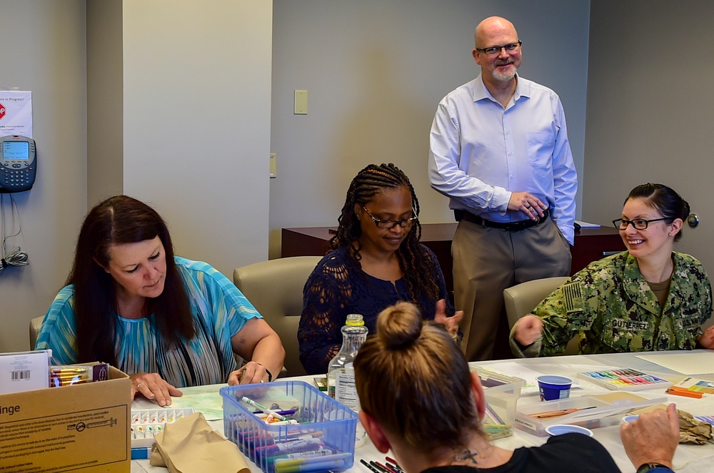 Navy Medicine East hosted an Art Therapy session to help defend against depression and suicidal ideation as part of Suicide Prevention Month