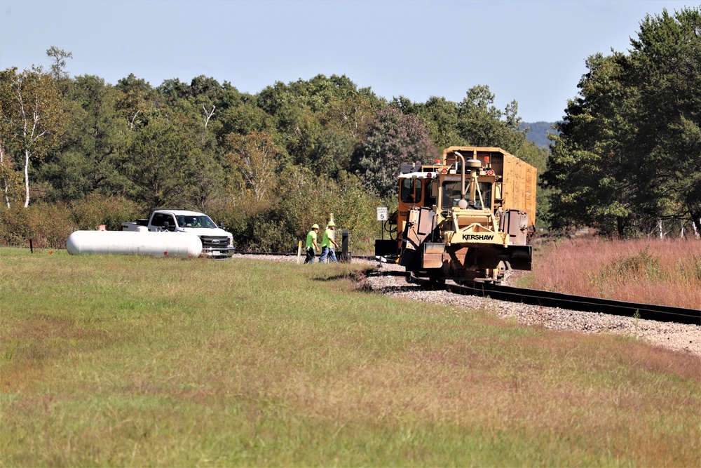Railroad work at Fort McCoy