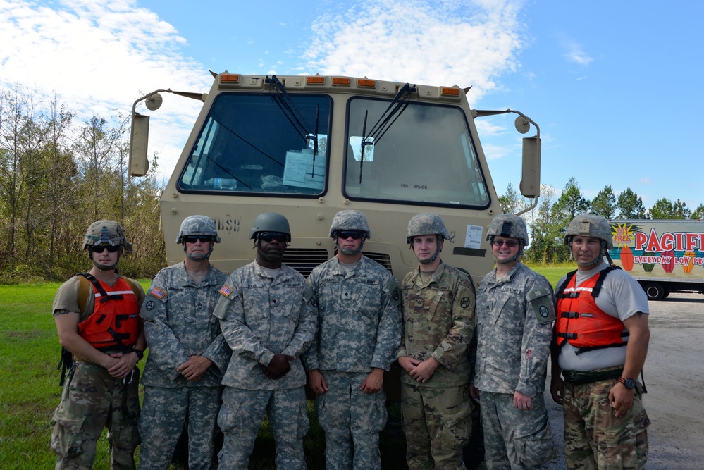 N.C. Guard Soldiers shuttle civilians during Hurricane Florence