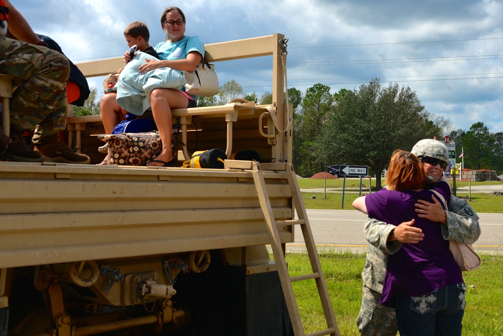 N.C. Guard Soldiers shuttle civilians across flooded waters during Hurricane Florence