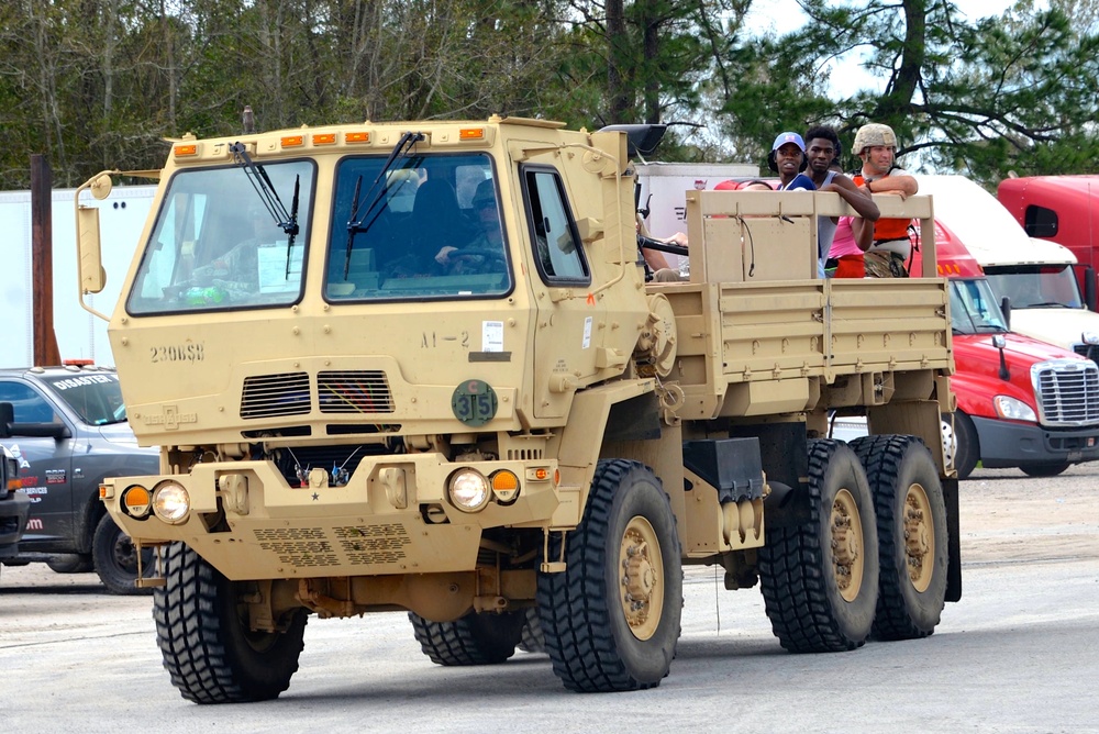 N.C. Guard Soldiers shuttle civilians across flooded waters during Hurricane Florence