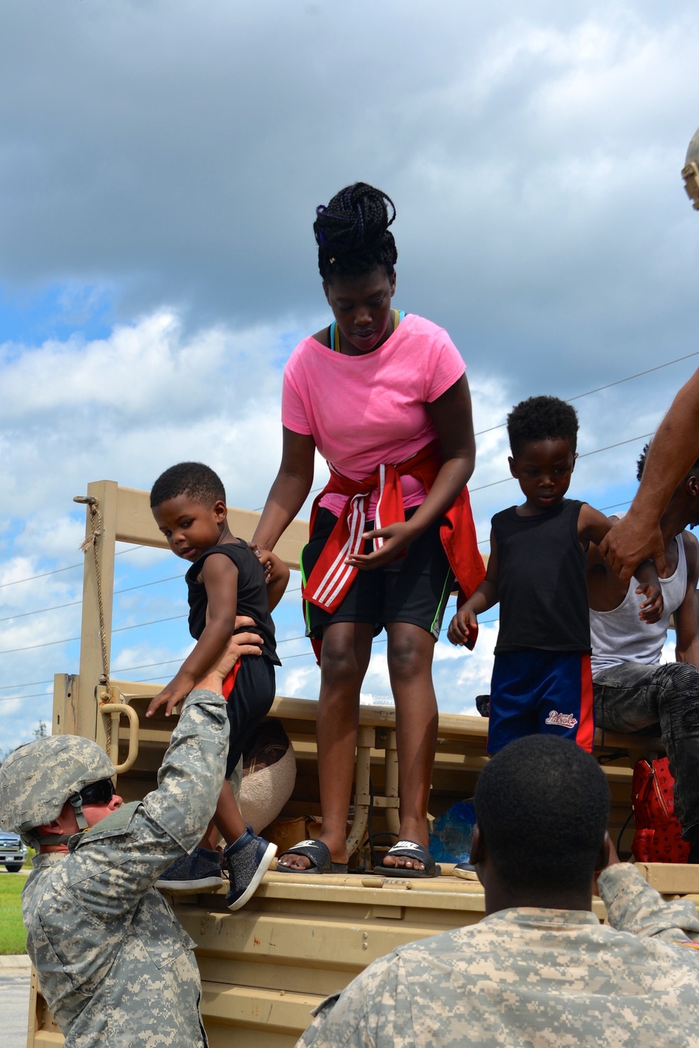 N.C. Guard Soldiers shuttle civilians across flooded waters during Hurricane Florence