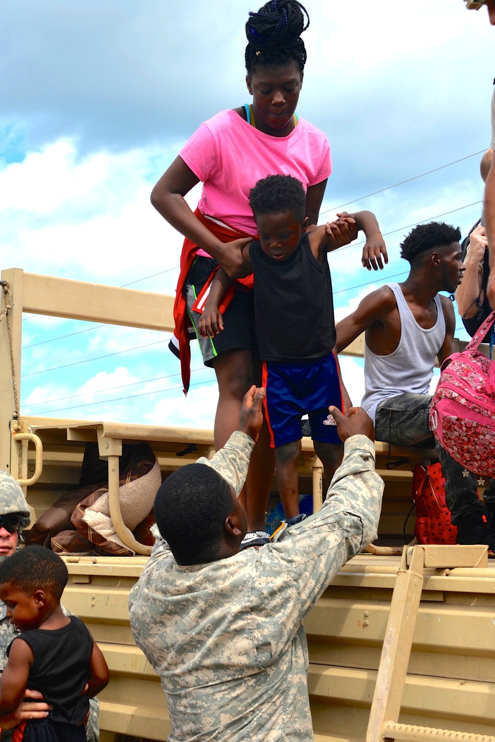 N.C. Guard Soldiers shuttle civilians across flooded waters during Hurricane Florence