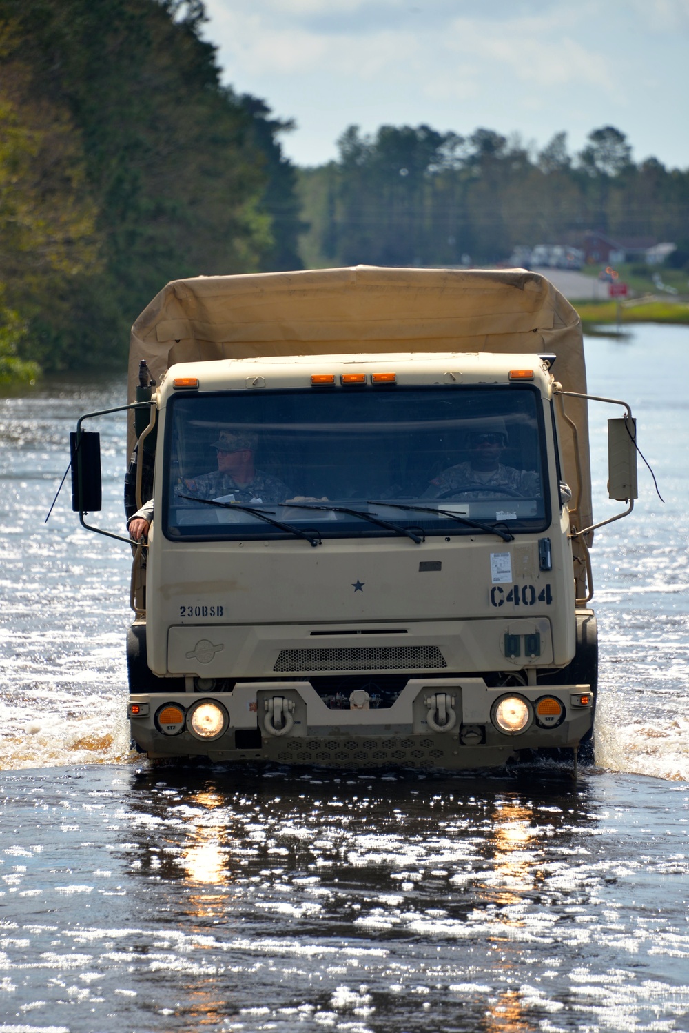 N.C. Guard Soldiers shuttle civilians across flooded waters during Hurricane Florence