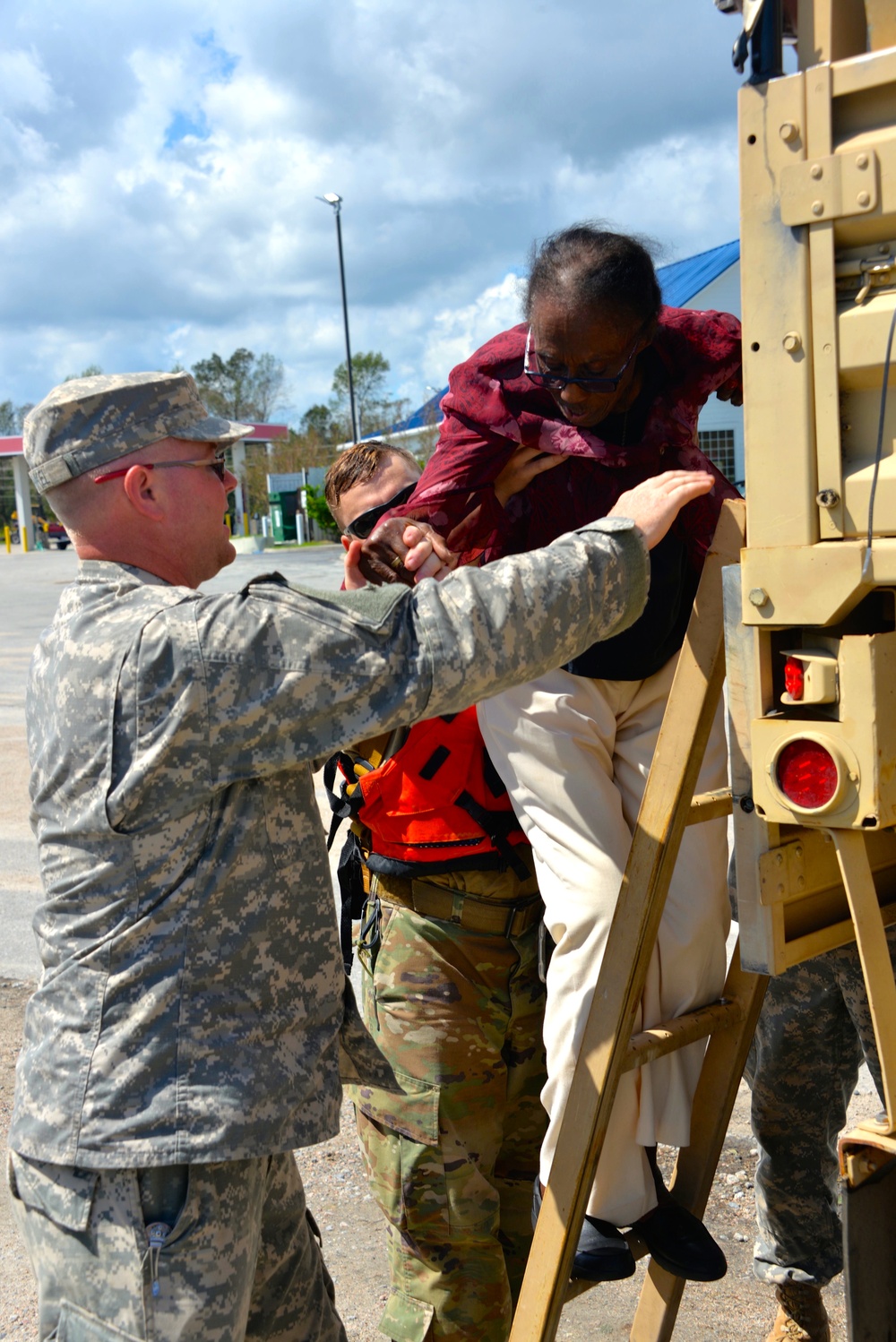 North Carolina National Guard Soldiers prepare for support operations for hurricane Florence in Youngsville NC.