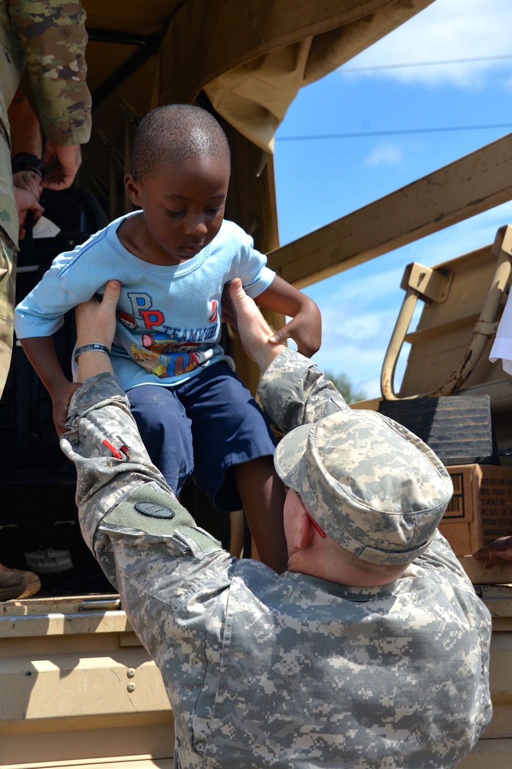 North Carolina National Guard Soldiers prepare for support operations for hurricane Florence in Youngsville NC.