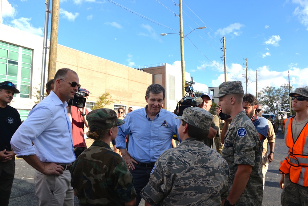 N.C. Guard Soldiers shuttle civilians across flooded waters during Hurricane Florence