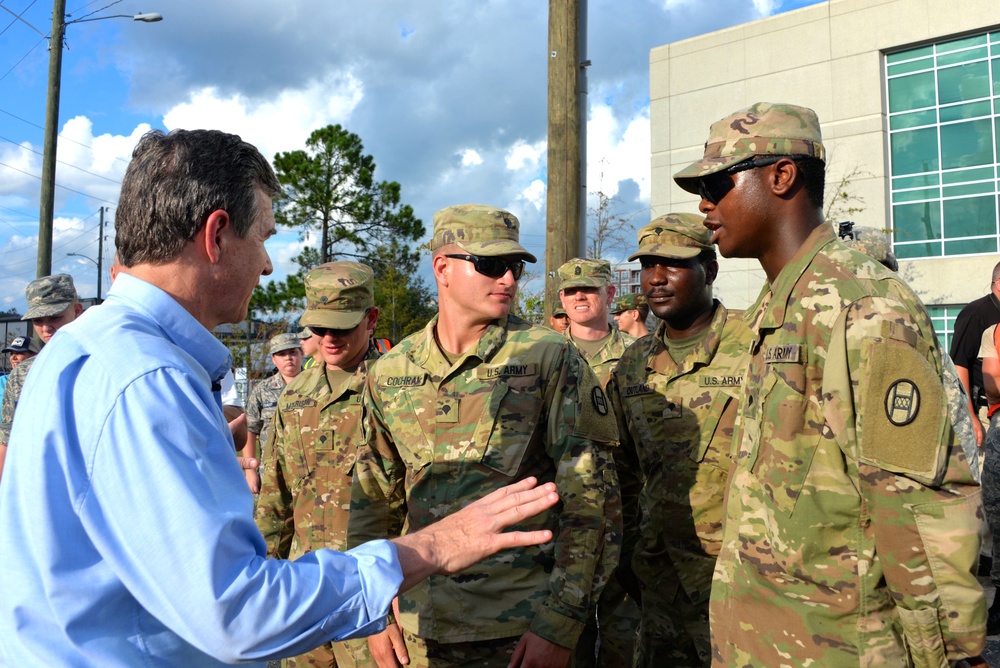 N.C. Guard Soldiers shuttle civilians across flooded waters during Hurricane Florence