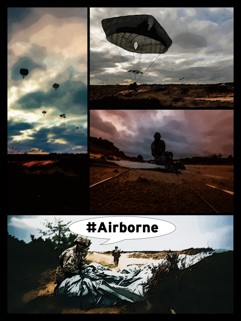 Airborne comic strip