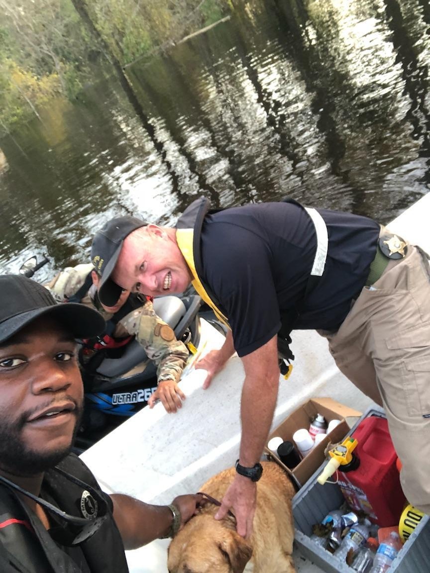 CBP BORSTAR Marine Units along with others on Hurricane Florence search and rescue mission