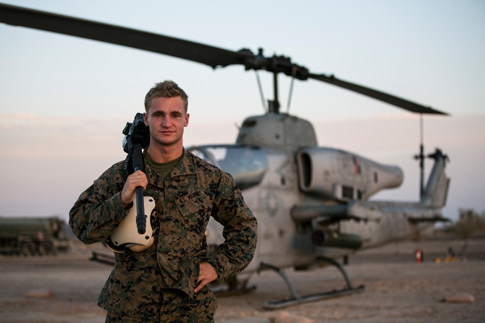 U.S. Marines Conduct Ordnance Loading &amp; Refueling Drills with AH-1 Helicopters