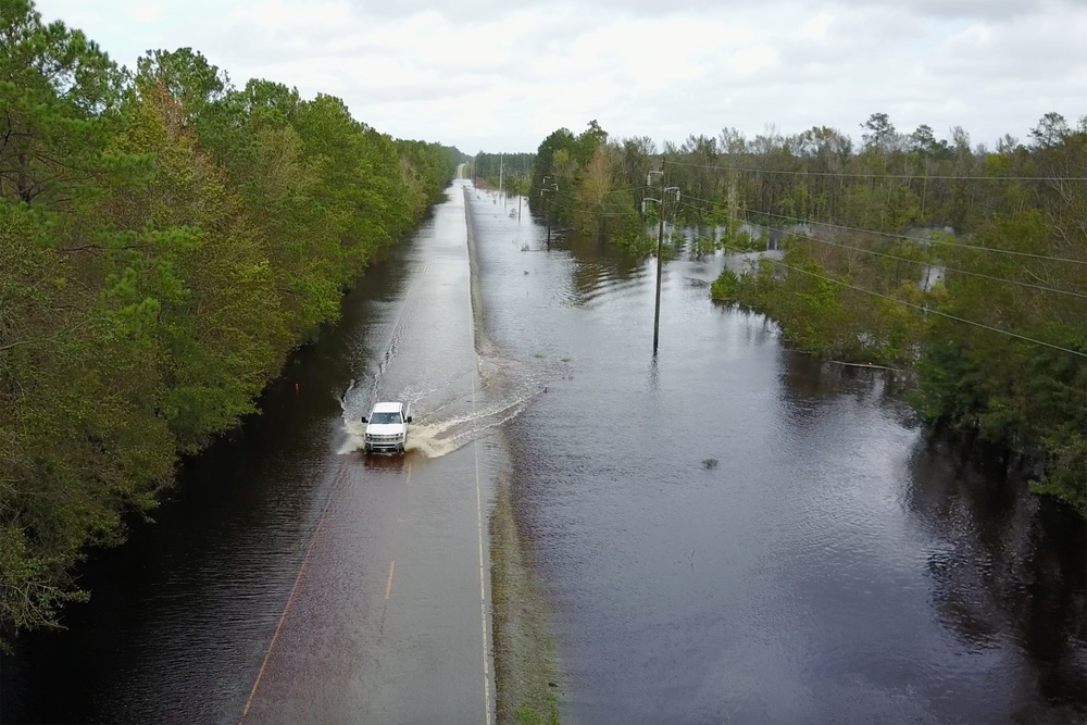 National Guardsmen Help in the Aftermath of Hurricane Florence