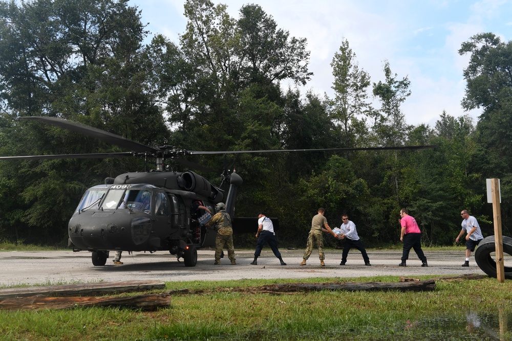 National Guardsmen Help in the Aftermath of Hurricane Florence