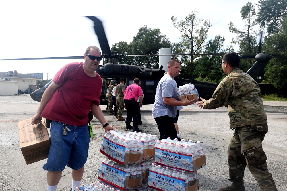 National Guardsmen Help in the Aftermath of Hurricane Florence