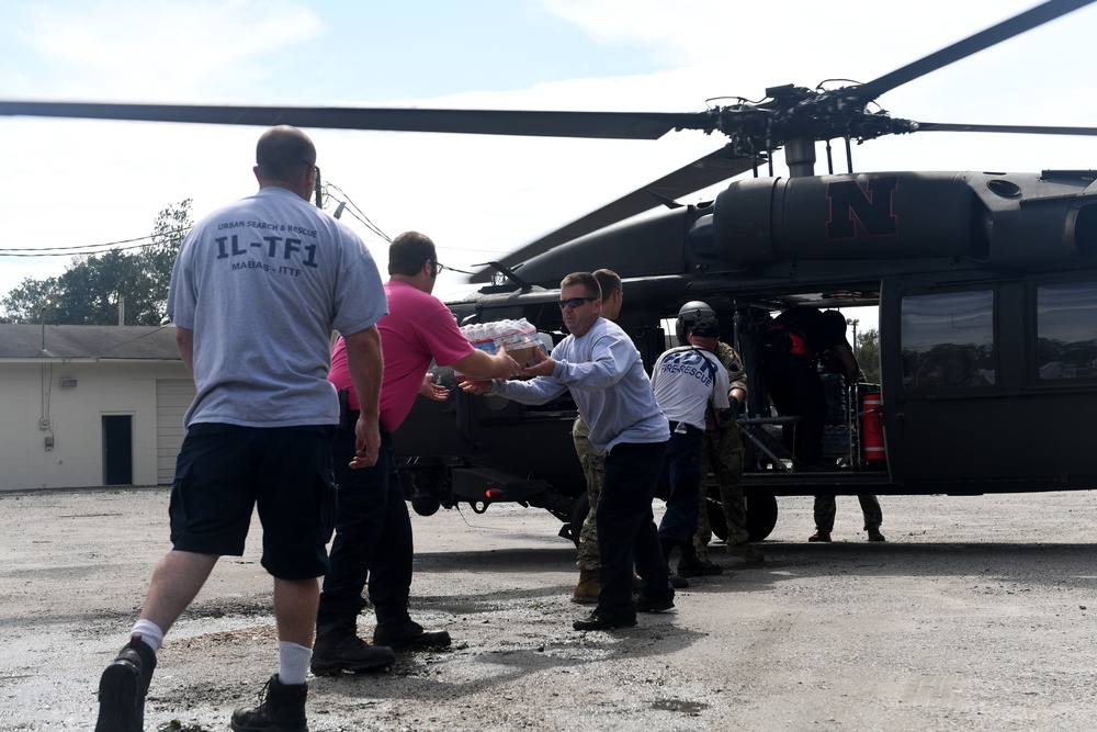 National Guardsmen Help in the Aftermath of Hurricane Florence