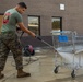 U.S. Marines clean commissary following Hurricane Florence