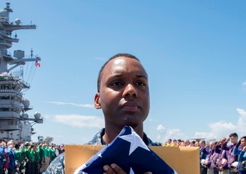 Remains of GHWB Sailor Return Home