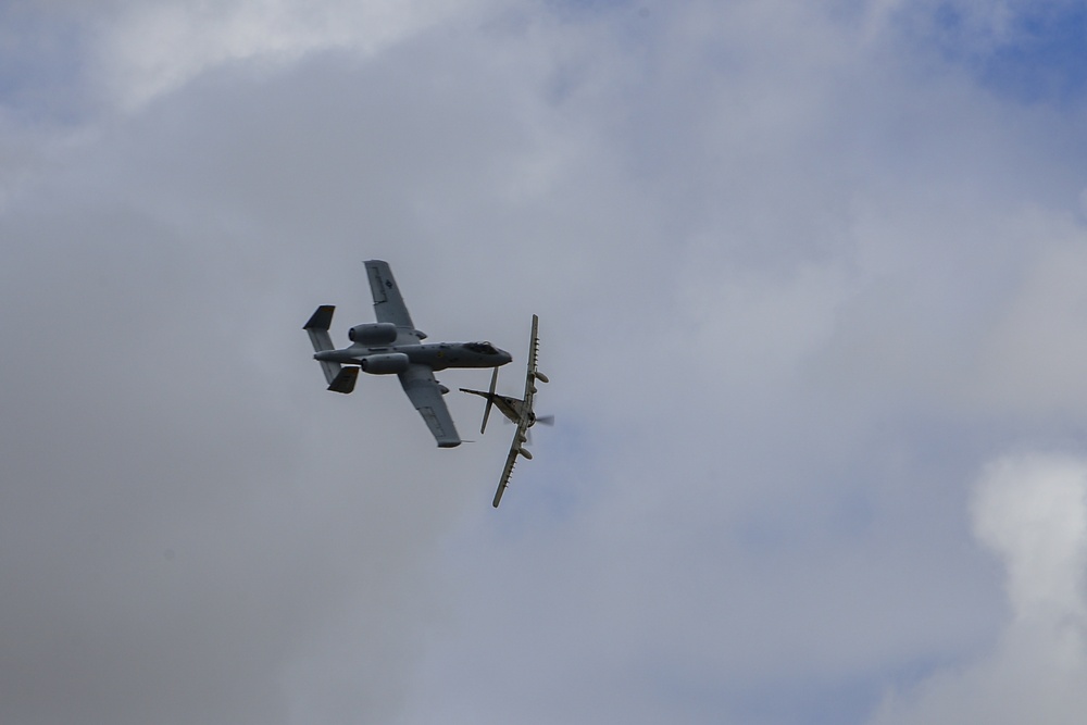 A-10 performs during the High Sky Wing AIRSHO