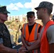 Senior leaders visit personnel on duty in the aftermath of Hurricane Florence