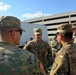 Senior leaders visit personnel on duty in the aftermath of Hurricane Florence