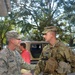 Senior leaders visit personnel on duty in the aftermath of Hurricane Florence