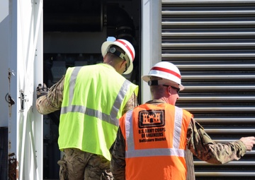 249th Prime Power works with local partners on land-locked waste-water treatment facility generator