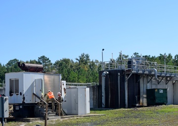 249th Prime Power works with local partners on land-locked waste-water treatment facility generator