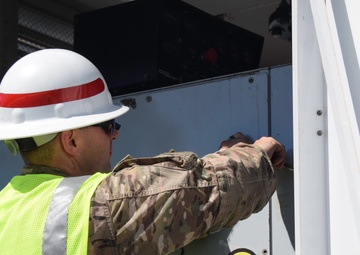249th Prime Power works with local partners on land-locked waste-water treatment facility generator