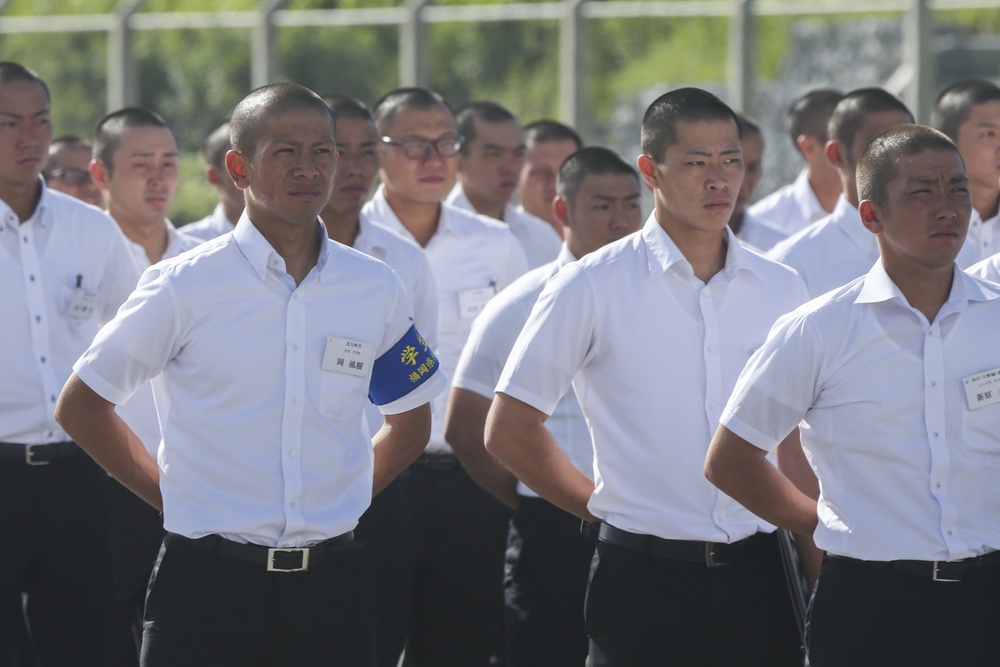 MCIPAC hosts firefighting demonstration for Fukuoka Prefecture Fire Academy cadets