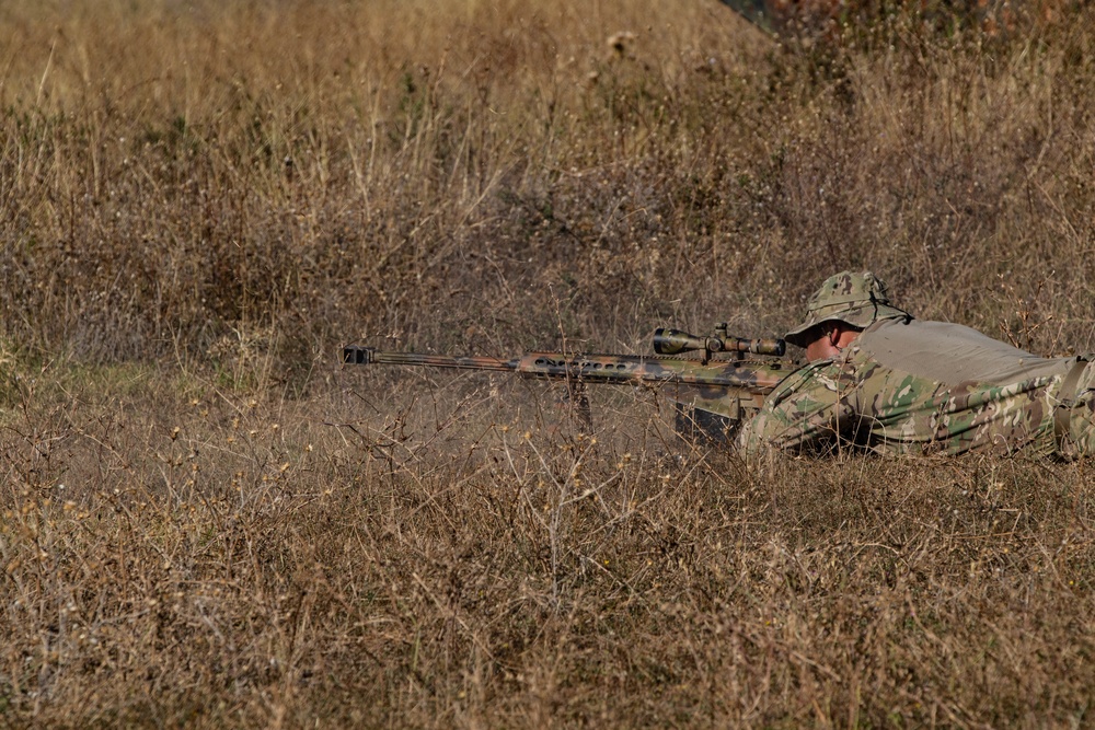 U.S. Scouts Work With Bulgarian Snipers