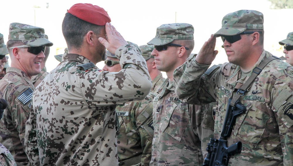 Soldiers of the 101st Airborne Division (Air Assault) received the coveted German Armed Forces Badge