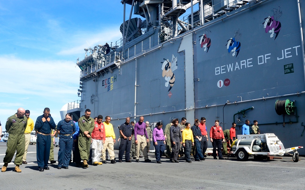 USS Wasp Foreign Object Debris Walk down