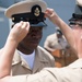 USS Jason Dunham (DDG 109) Sailor is frocked to Chief