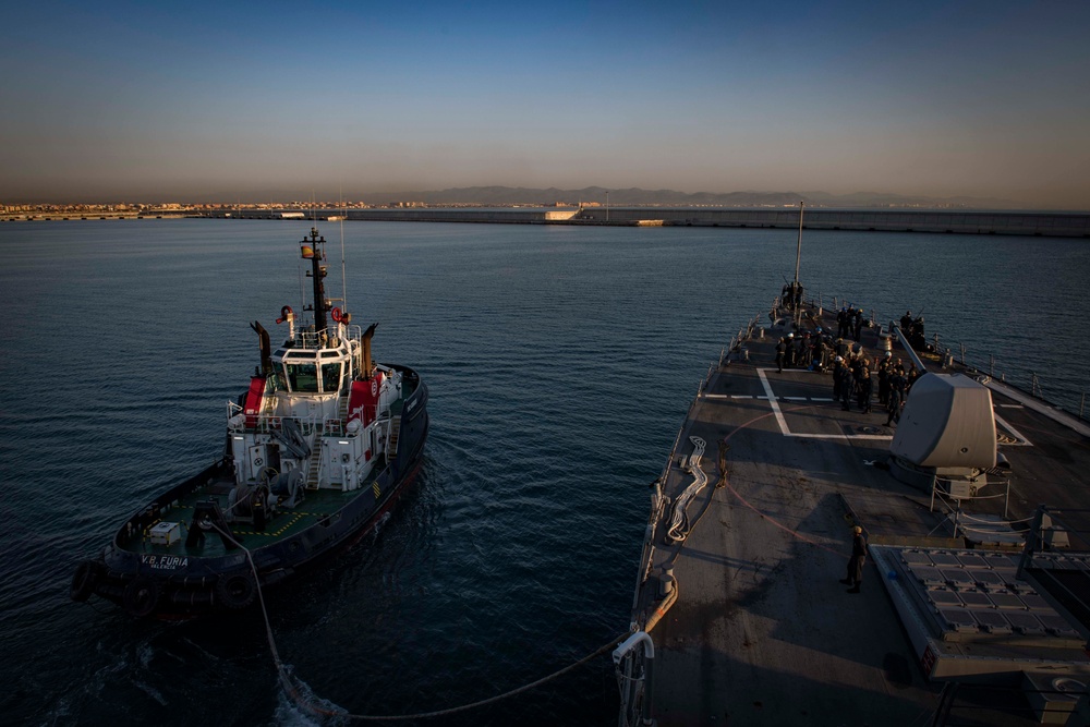 USS Carney Arrives in Valencia, Spain