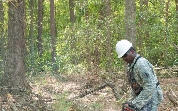 Cutting through Hurricane Florence