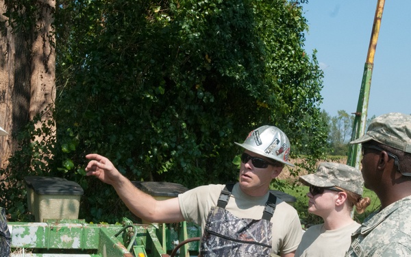 Cutting through Hurricane Florence
