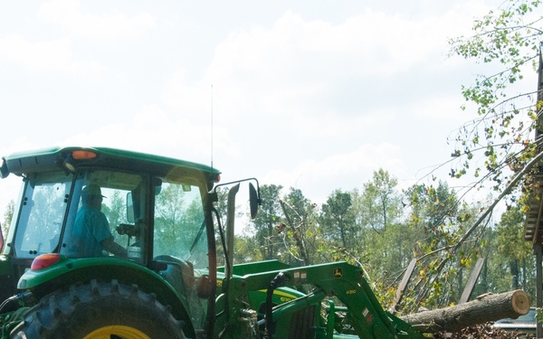 Cutting through Hurricane Florence