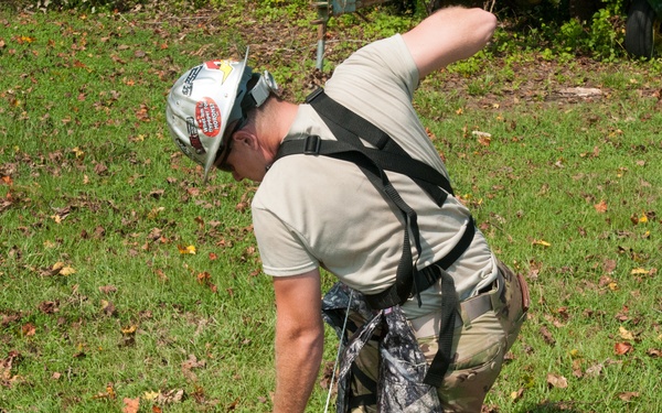 Cutting through Hurricane Florence