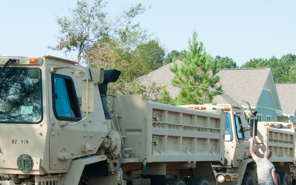Cutting through Hurricane Florence