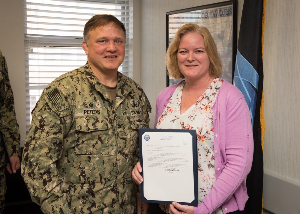 NSWC PCD Personnel Receive Recognition